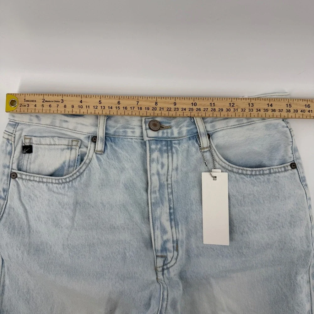 KanCan Jeans Womens 9/28 Light Wash Distressed High‎ Rise Straight Leg Denim - Picture 8 of 11